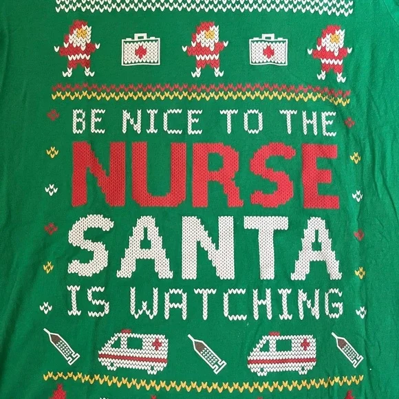 Christmas Nurse Shirt - Picture 2 of 2
